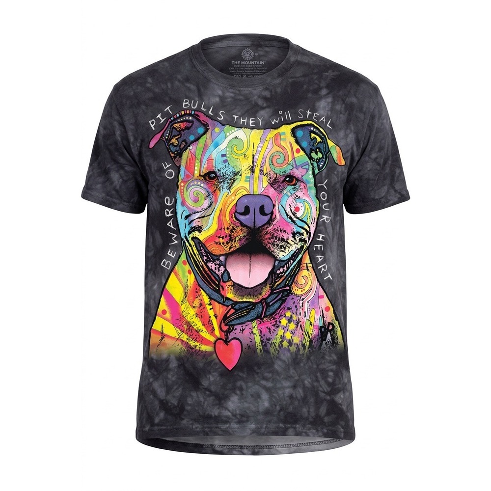 The Mountain Dean Russo Pit Bull Steal Your Heart Tie Dye Graphic T-Shirt Mens M